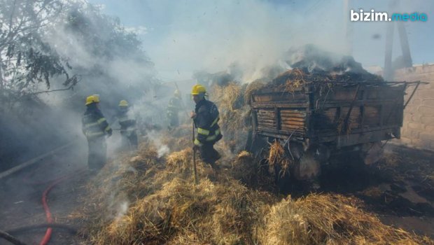 Cəlilabadda yük maşını yandı - Sürücü xəsarət aldı - FOTO