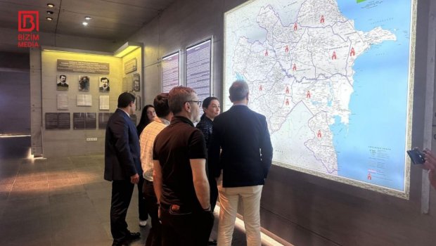 Xarici ölkələrin ombudsmanları Quba Soyqırımı Memorial Kompleksində - FOTO