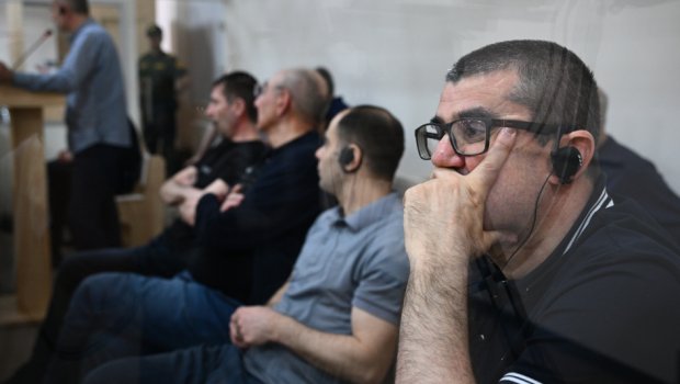 Harutyunyan və digərləri yenidən MƏHKƏMƏ QARŞISINDA - FOTO