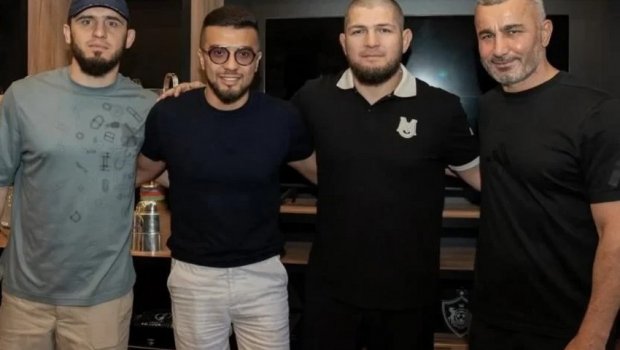 Həbib Nurməhəmmədovla İslam Maxaçev Bakıya gəldilər – FOTO
