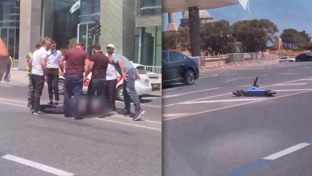 Bakıda ağır QƏZA: Taksi skuter sürən yeniyetməni vuraraq öldürdü – VİDEO