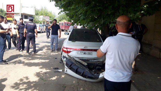 Biləsuvarda AĞIR QƏZA – Yaralılar var – FOTO