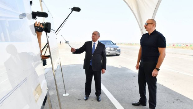 Prezident Bakı-Qazax yolunda görülən işlərlə tanış oldu