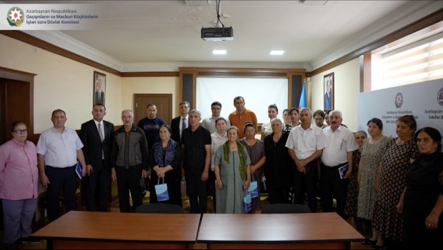 Gəncədə məcburi köçkünlər üçün hüquqi maarifləndirmə tədbiri keçirilib – FOTO/VİDEO