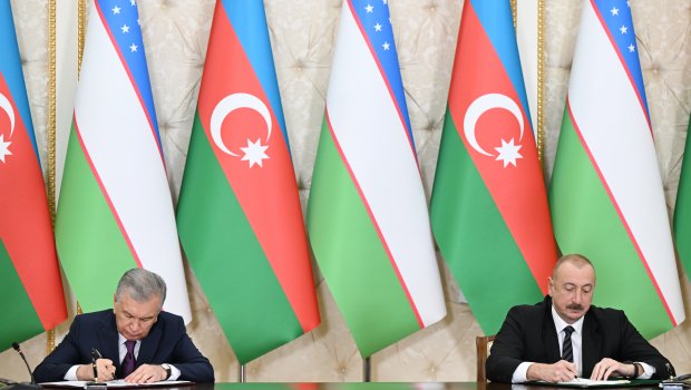 Azərbaycan ilə Özbəkistan arasında bir sıra sənədlər imzalandı - FOTO