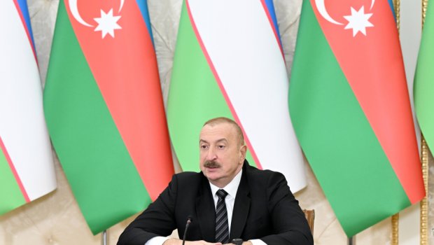 İlham Əliyev Qarabağın bərpasına köməyinə görə Özbəkistana minnətdarlıq etdi