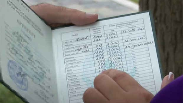 Attestata səhv qiymət yazan direktora cəza verildi