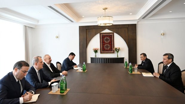 İlham Əliyev Xankəndidə Türkmənistanın xarici işlər nazirini qəbul etdi – FOTO