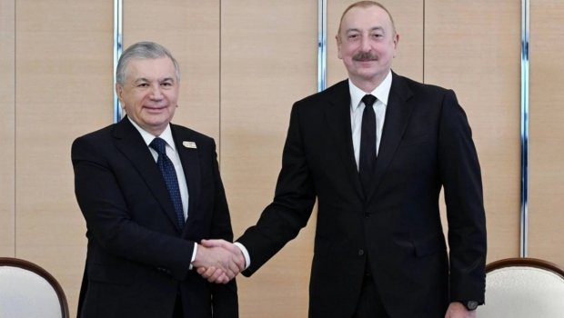 İlham Əliyev və Şavkat Mirziyoyev Xankəndidəki “Businesstex JV” tikiş fabrikində