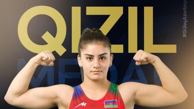 Qadın güləşçimiz ikinci dəfə Avropa çempionu OLDU