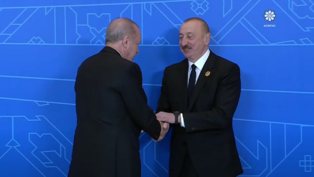 İlham Əliyev Ərdoğanı belə qarşıladı – VİDEO