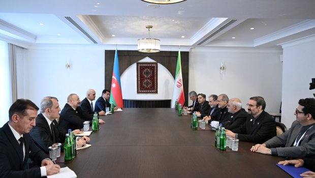 Xankəndidə İlham Əliyevlə Məsud Pezeşkianın görüşü keçirilir – FOTO