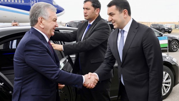 Şavkat Mirziyoyevin Azərbaycana səfəri başa çatdı