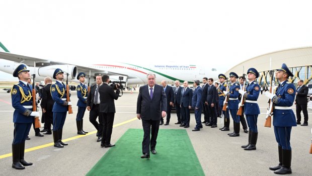 Emoməli Rəhmonun Azərbaycana səfəri başa çatdı - FOTO
