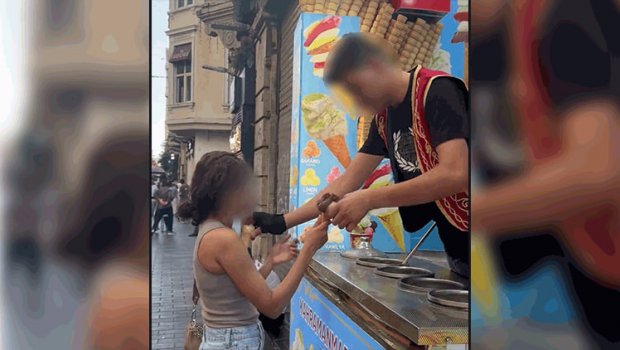 Turist qıza sataşan dondurma satıcısı belə cəzalandırıldı– ANBAAN VİDEO