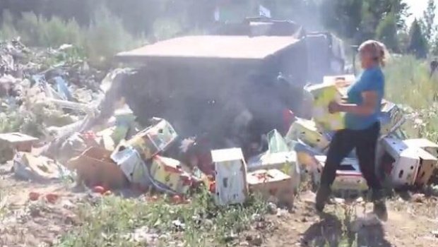 Rusiya Azərbaycan məhsullarını belə məhv etdi - Video
