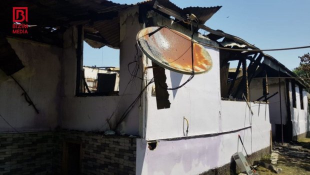 Göyçayda ev yanaraq kül oldu – FOTO/VİDEO