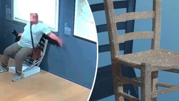 Turist “Van Qoqun kreslosu”nu SINDIRDI - VİDEO