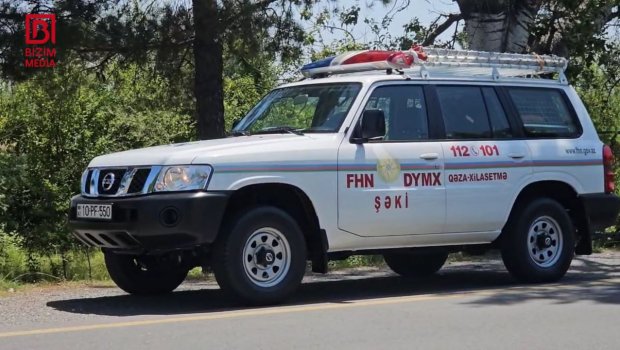 Şəkidə AĞIR QƏZA – Sükan arxasında sürücünün ürəyi dayandı - FOTO/VİDEO