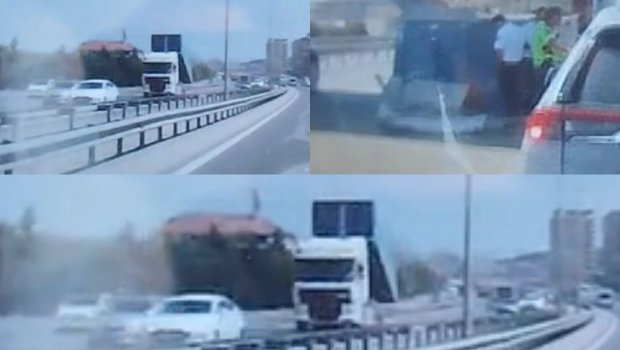 Bakı-Sumqayıt yolunda yük maşınının yerüstü keçidə çırpılmasının SƏBƏBİ bilindi - VİDEO