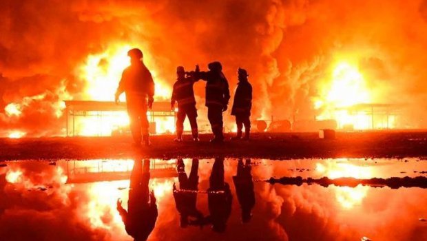 İraqda ticarət mərkəzində yanğında ölənlərin sayı 61-ə yüksəlib