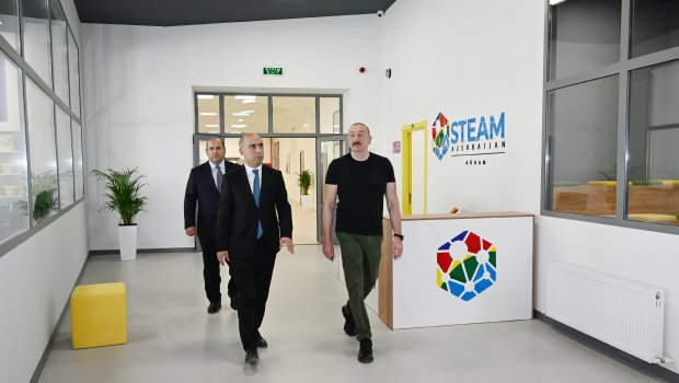 Ağdam şəhər 1 nömrəli tam orta məktəbin binasının açılışı olub - FOTO