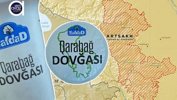 “Qarabağ” dovğasının üzərinə seperatçıların xəritəsi... – FOTO
