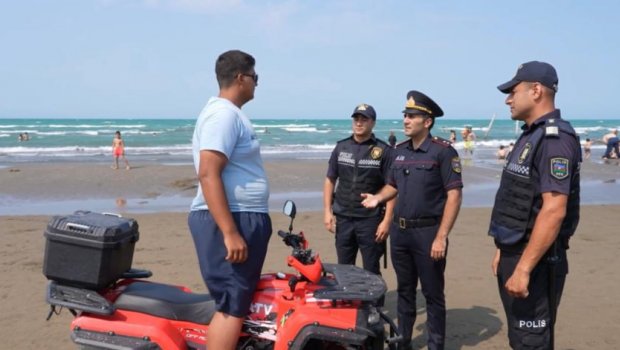 Polis çimərliklərdə vətəndaşlara bunu məsləhət görür - FOTO