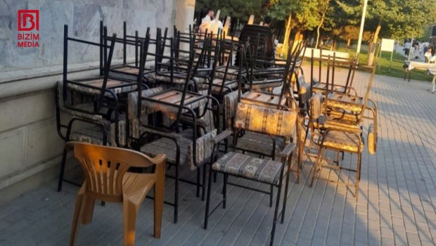 Sumqayıtın mərkəzi parkında çayxanaların fəaliyyəti QADAĞAN EDİLİB? – FOTO/VİDEO