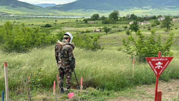 Azad edilmiş ərazilərdə aşkarlanan minaların sayı AÇIQLANDI