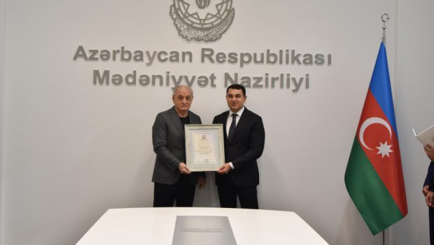 Mədəniyyət Nazirliyində Xalq artisti Fəxrəddin Manafovla görüş oldu - FOTO