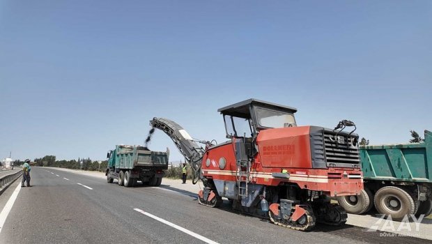Sürücülərin DİQQƏTİNƏ – Bakı-Qazax yolunda təmir gedir – FOTO