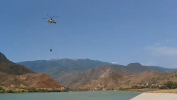 Ağdərədəki yanğın genişlənir: 2 helikopter cəlb edildi - VİDEO