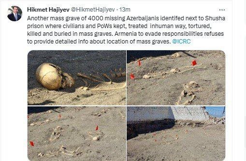 Hikmət Hacıyevdən kütləvi məzarlıqlar barədə PAYLAŞIM - foto 1