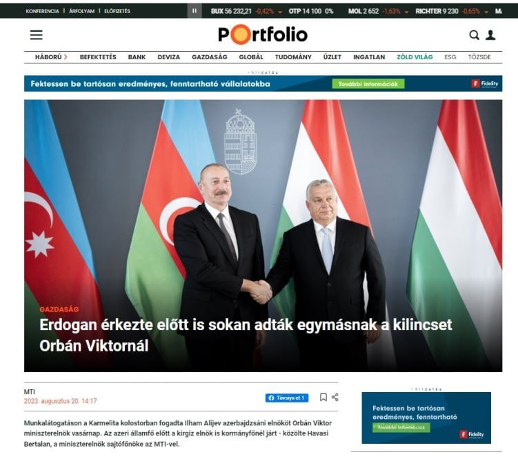 İlham Əliyevin səfəri Macarıstan KİV-lərində geniş işıqlandırıldı - FOTO - foto 4