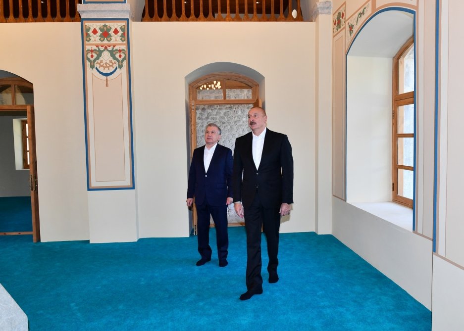 Azərbaycan və Özbəkistan prezidentləri xanımları ilə Şuşaya SƏFƏR ETDİLƏR - YENİLƏNİB - FOTO - foto 3