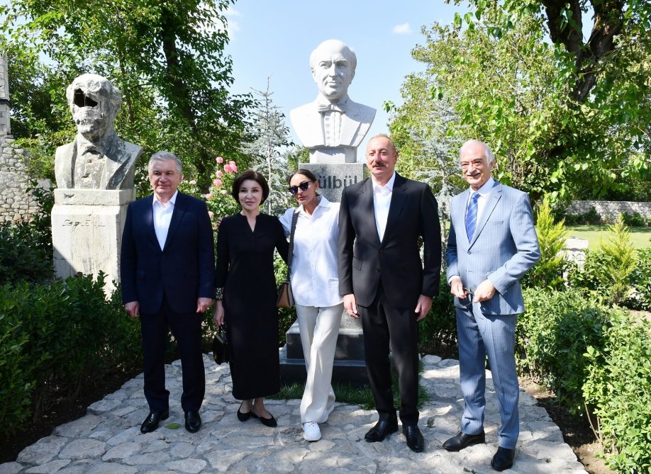 Azərbaycan və Özbəkistan prezidentləri xanımları ilə Şuşaya SƏFƏR ETDİLƏR - YENİLƏNİB - FOTO - foto 13