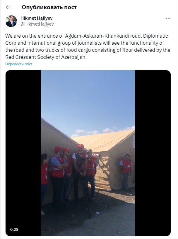 Hikmət Hacıyev Ağdam-Əsgəran-Xankəndi yolundan PAYLAŞIM ETDİ – VİDEO   - foto 1
