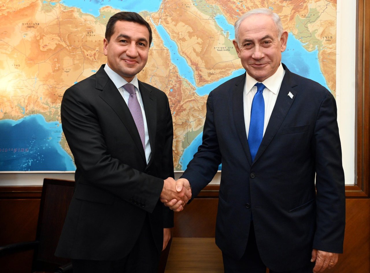 Netanyahu və Hikmət Hacıyev arasında görüş keçirilib - FOTO  - foto 2