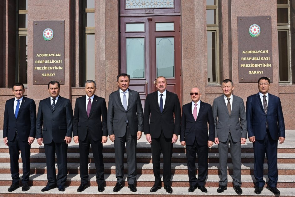 İlham Əliyev türk dövlətlərinin nazirlərini qəbul edib - FOTO/VİDEO - foto 2