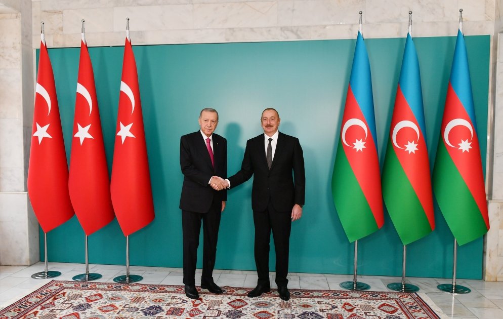 Ərdoğanın rəsmi qarşılanma mərasimi KEÇİRİLDİ - FOTO - foto 11