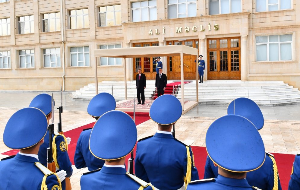 Ərdoğanın rəsmi qarşılanma mərasimi KEÇİRİLDİ - FOTO - foto 6