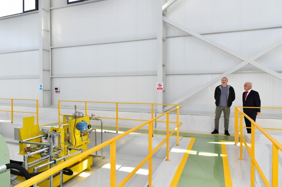 İlham Əliyev “Cahangirbəyli” Su Elektrik Stansiyasının AÇILIŞINDA - FOTO - foto 2