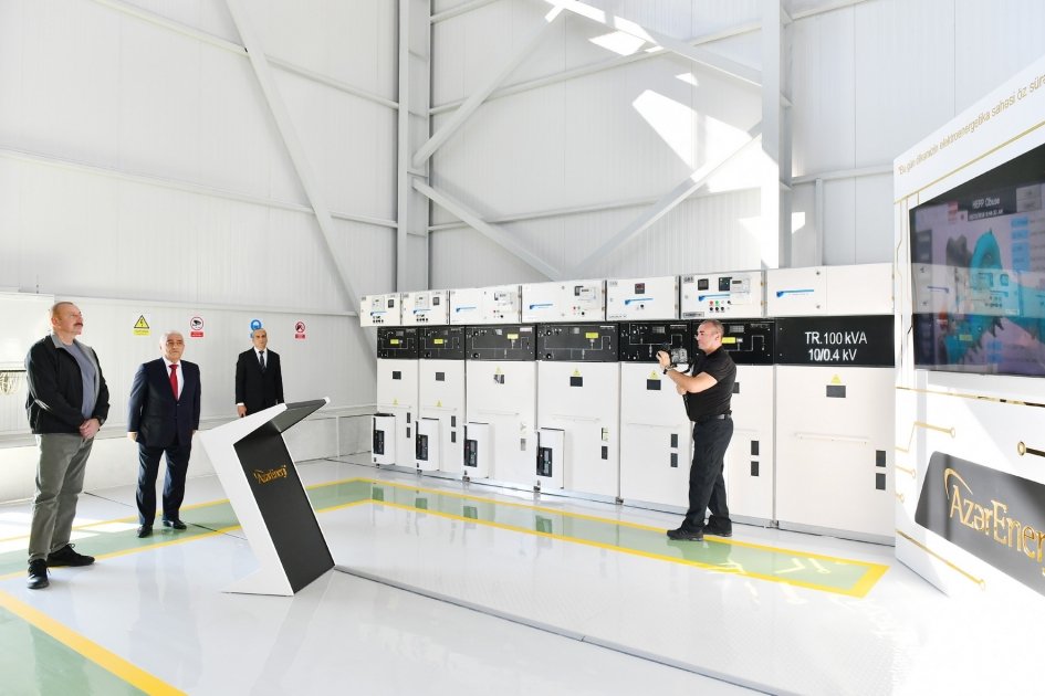 İlham Əliyev “Cahangirbəyli” Su Elektrik Stansiyasının AÇILIŞINDA - FOTO - foto 1