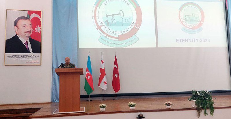 Bakıda Azərbaycan, Türkiyə və Gürcüstan hərbçilərinin təlimi keçirilir - FOTO - foto 2