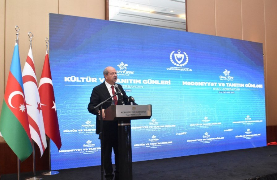 Bakıda Şimali Kipr Türk Respublikasının Prezidentinin şərəfinə ziyafət verilib - FOTO - foto 1