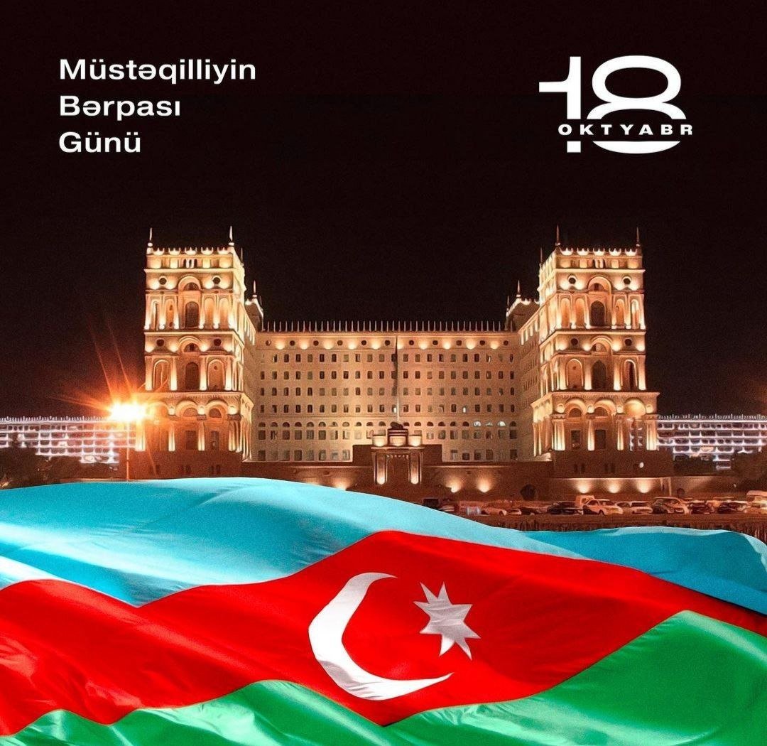 Mehriban Əliyeva Müstəqilliyin Bərpası Günü ilə bağlı paylaşım edib - FOTO  - foto 1