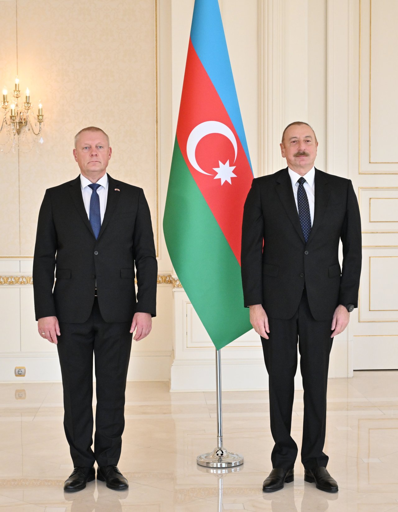 Latviyanın yeni səfiri Prezidentin QƏBULUNDA - FOTO/VİDEO - foto 2