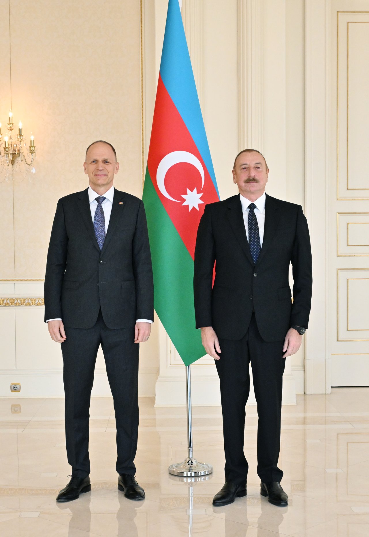 İlham Əliyev İsveçrənin yeni təyin olunmuş səfirini QƏBUL ETDİ - FOTO/VİDEO - foto 3