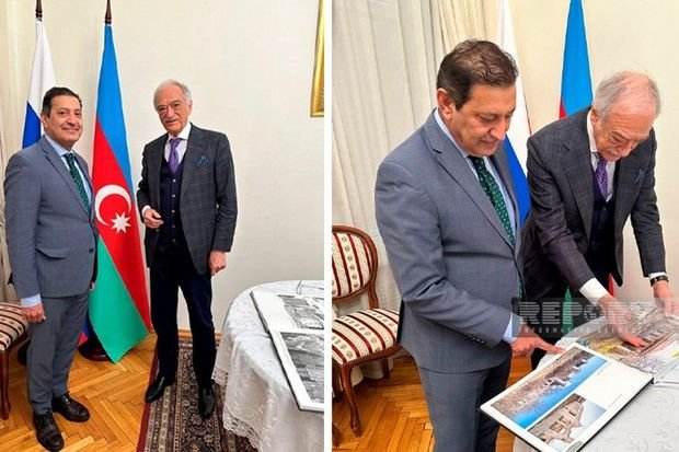 Azərbaycan və Pakistanın Rusiyadakı səfirlərinin Moskvada görüşü olub - FOTO - foto 1